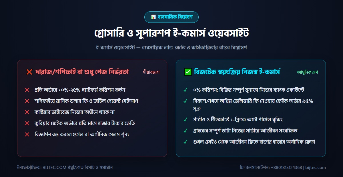গ্রোসারি ওয়েবসাইট তৈরির নিয়ম - বাস্তবায়ন ও ফলাফল বিশ্লেষণ